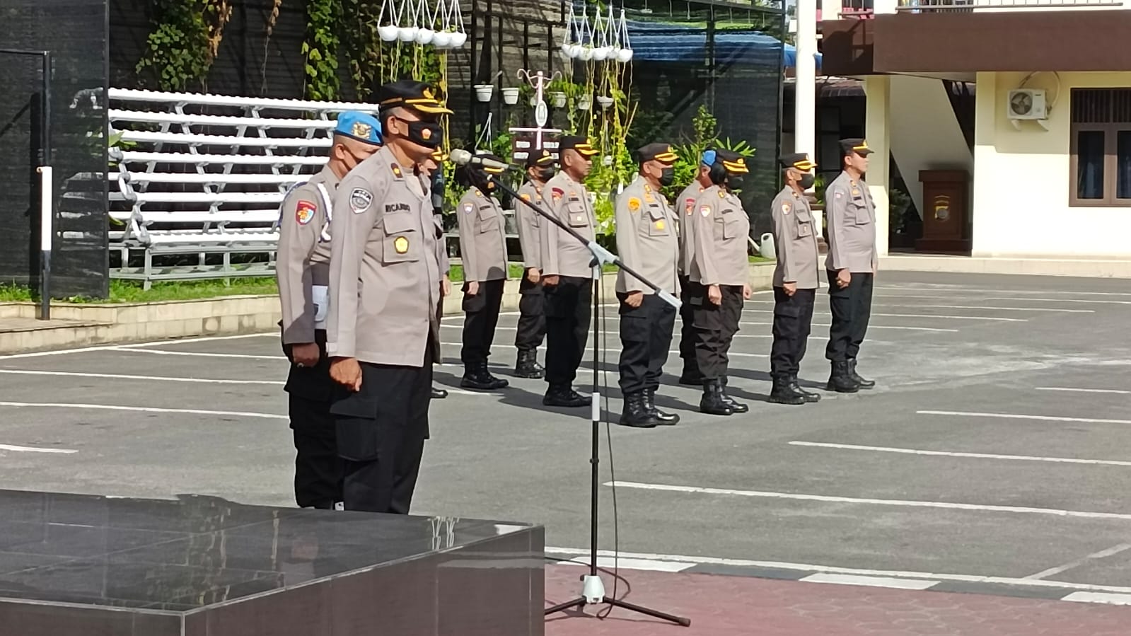 Kepala STIK Polrestabes Medan : Kepada Anggota yang Bertugas Jaga Keselamatan dan Kesehatan