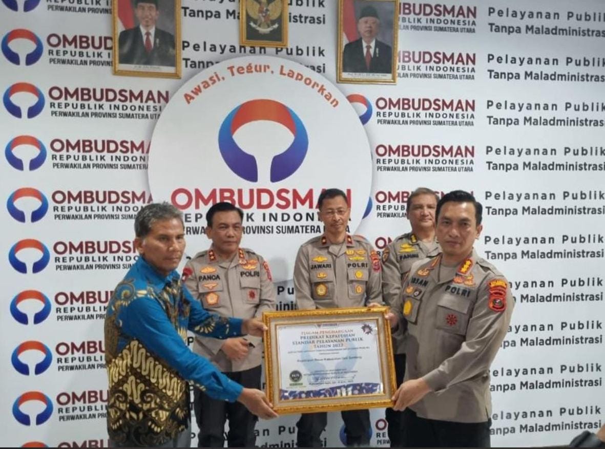 Ombudsman : Polresta Deli Serdang Meraih Zona Hijau Kepatuhan Tinggi Terhadap Pelayanan Publik