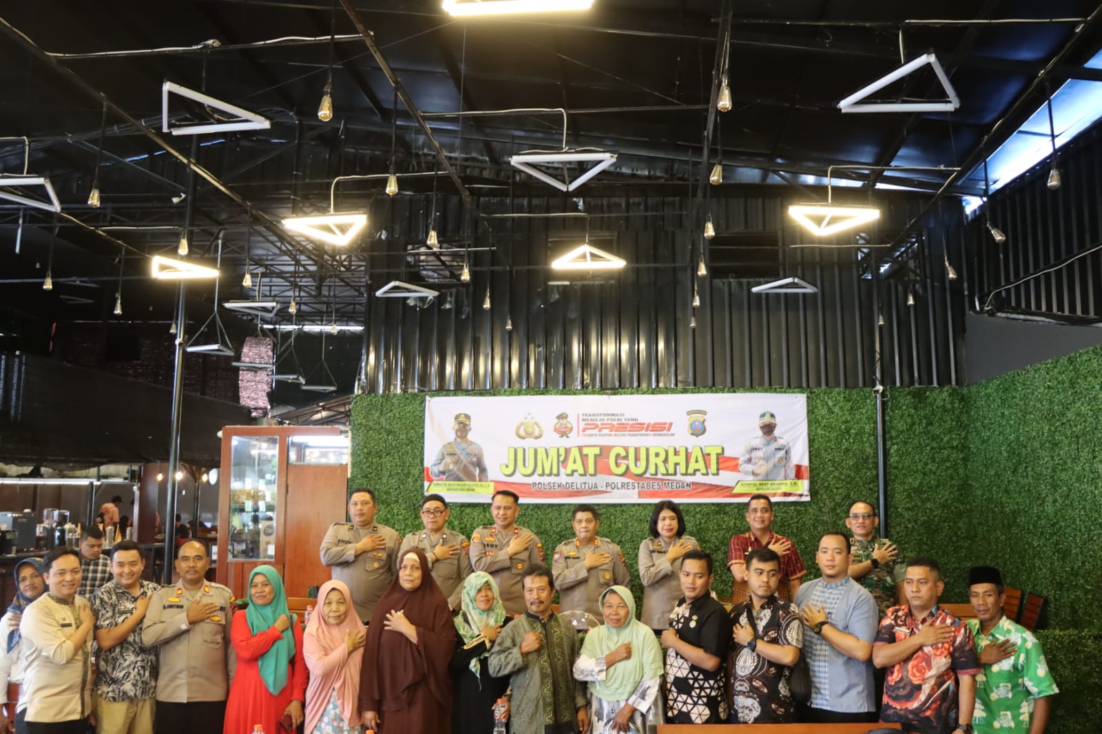 Jumat Curhat, Kasat Binmas Polrestabes Medan :  Mari Jaga Kota Medan Akan dan Kondusif