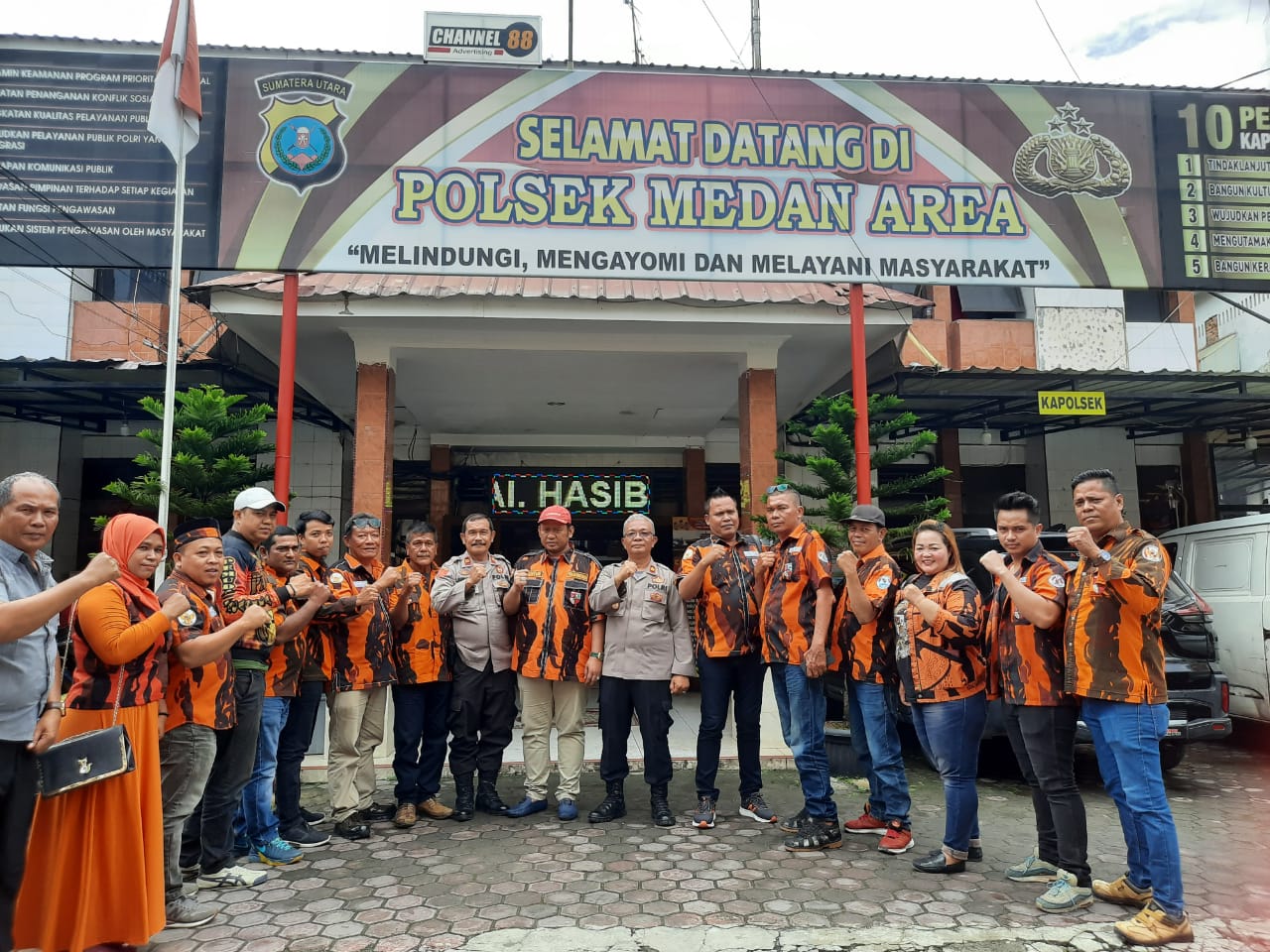 PAC Pemuda Pancasila Kecamatan Medan Denai Audensi Dengan Polsek Medan Area