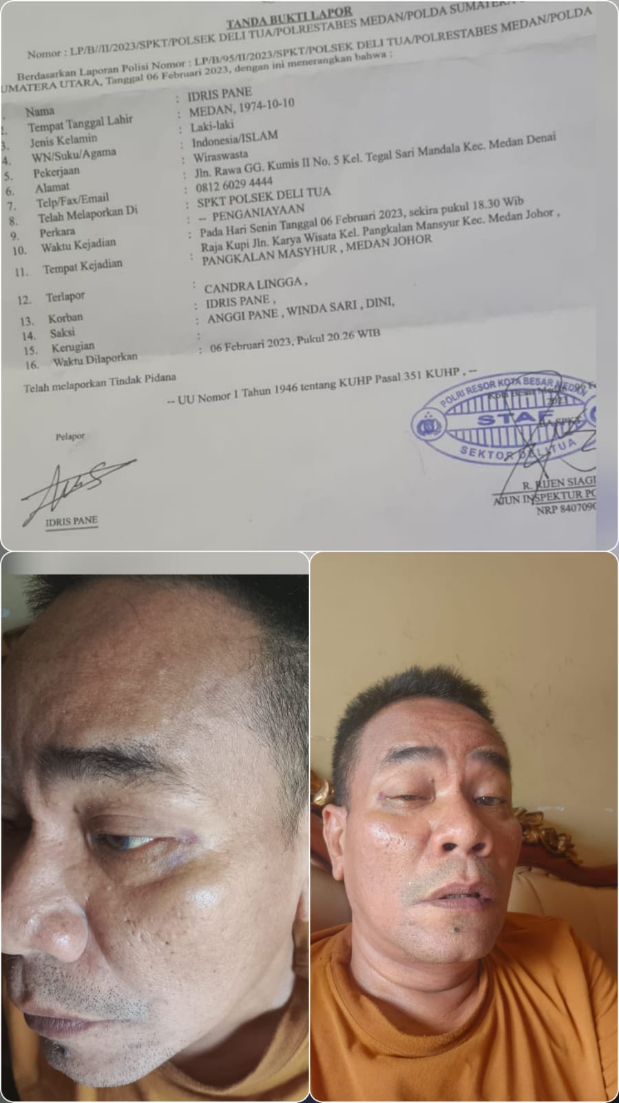 Pelaku UMKM Dibantai Ketua OKP, AKP Irwanta Sembiring : Kasusnya Kita Proses