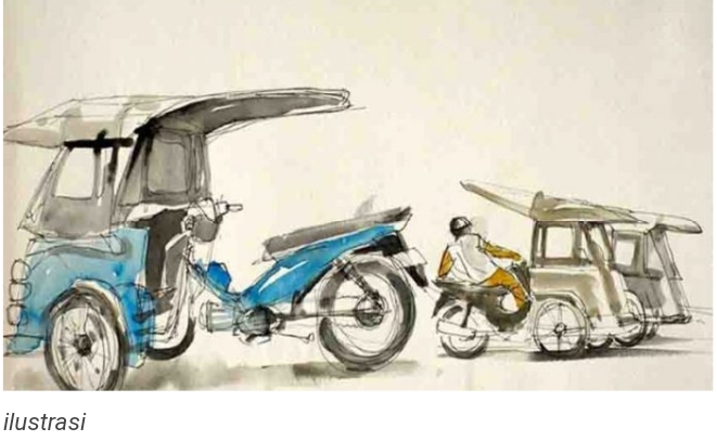 Komplotan Becak Hantu Kembali Beraksi, 1 Unit Sepmor di Rumah Warga Jln Sempurna Ujung, GG Abd Rasyid Raib