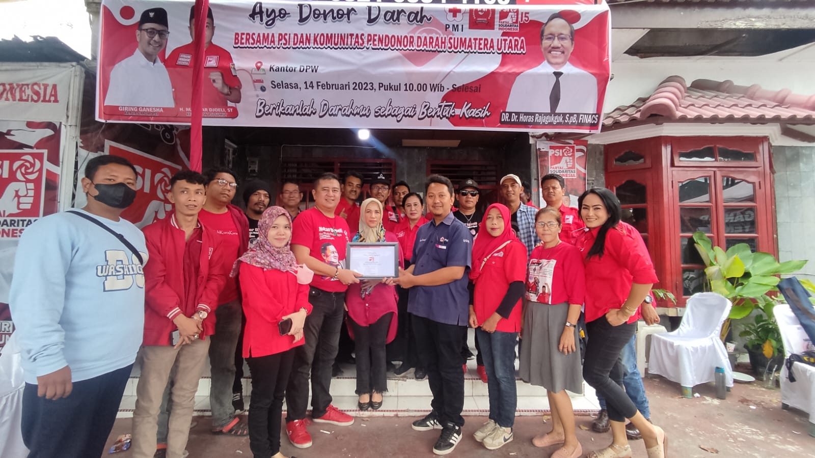 Momentum Menuju 1 Tahun Pileg 2024, PSI Sumut Sukses Gelar Donor Darah, Nezar Djoeli : PSI Selalu Bersama Rakyat