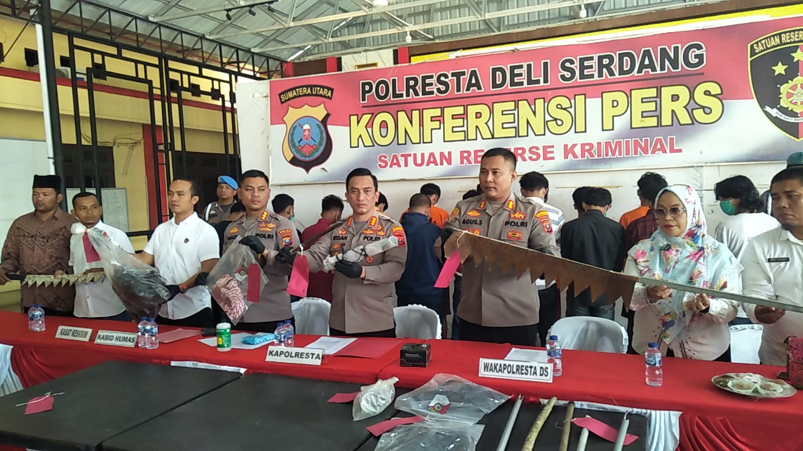 Polresta Deliserdang Amankan 5 Remaja Diduga Pelaku Tawuran Berujung Maut