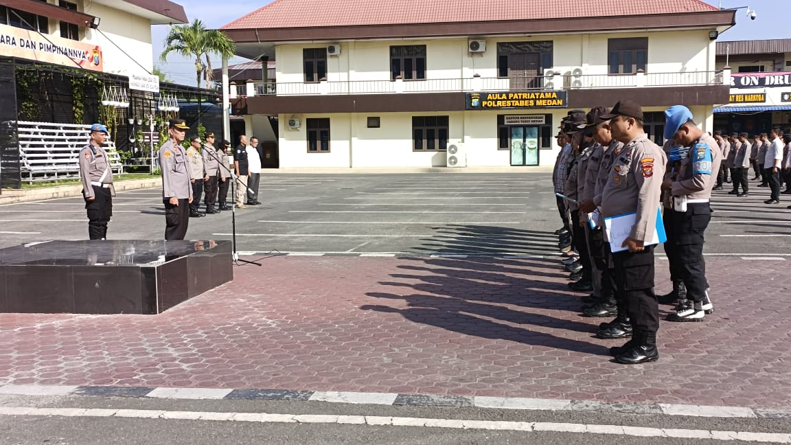 Apel Pagi, Ini Pesan Kapolrestabes Medan ke Personel