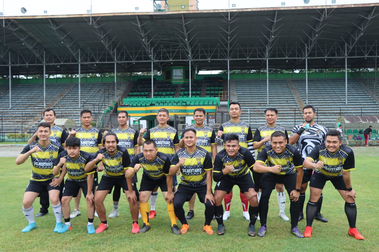 Laga Persahabatan, Polrestabes Medan Unggul Tipis Versus Jurnalisa All Star