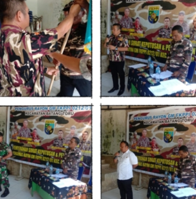 Ketua DPC GM FKPPI 0212 / TS, Rivool Weyn Sianturi Resmi Kukuhkan Pengurus Rayon GM FKPPI 0212 / 01 Kecamatan Batangtoru