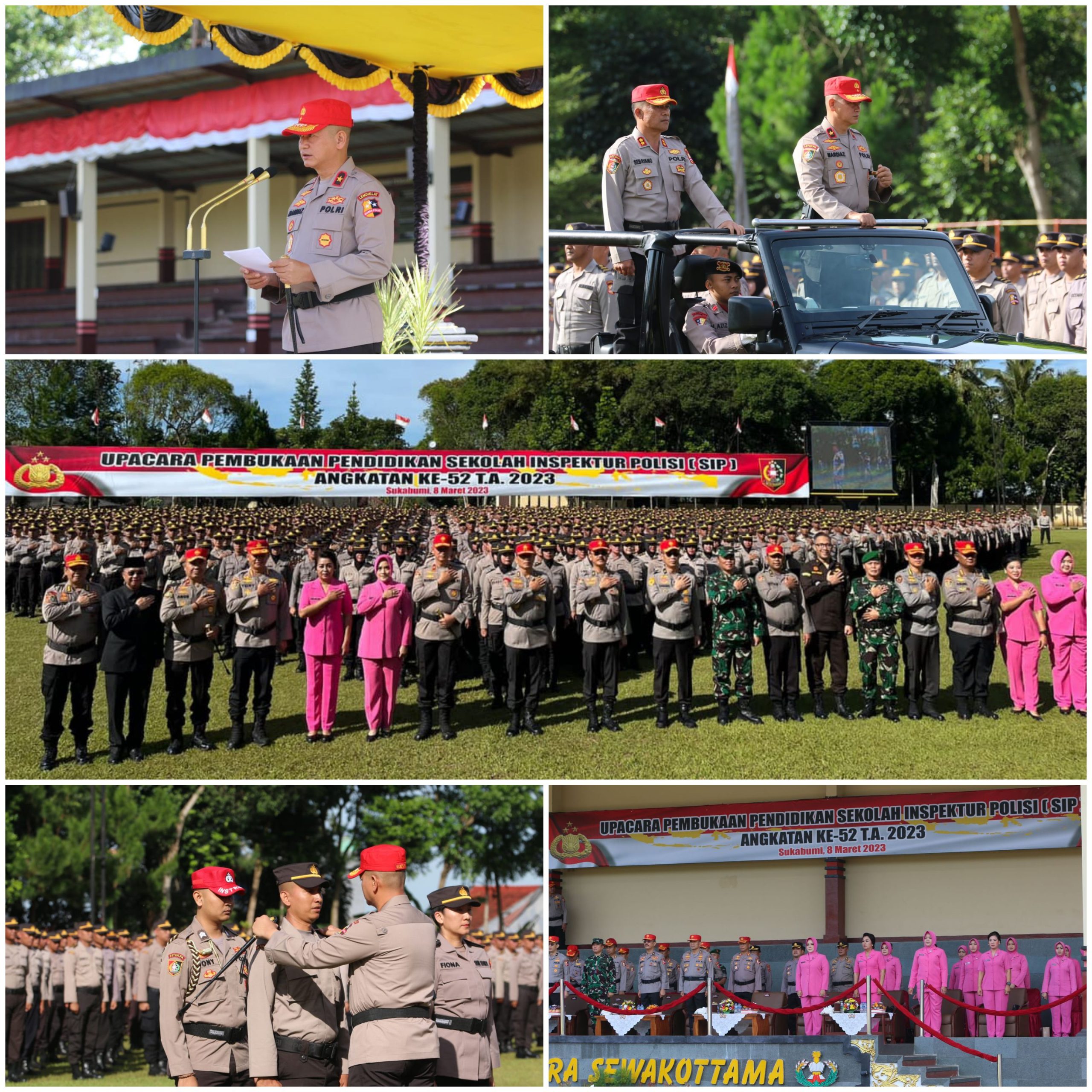 2168 Bintara Polri Resmi Ikuti Pendidikan Sekolah Inspektur Polisi
