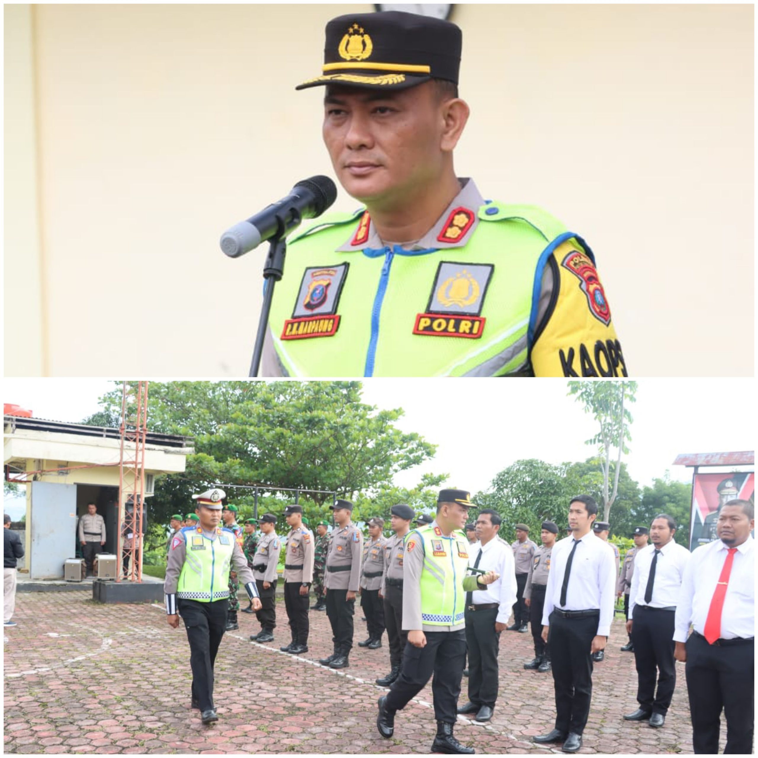 Kapolres Pakpak Bharat Pimpin Gelar Pasukan Ops Keselamatan Toba 2023