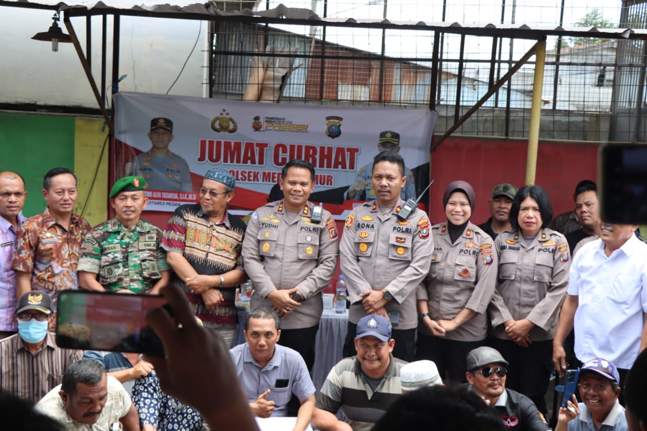 Polrestabes Medan Gelar Jumat Curhat dengan Warga Kelurahan Pulo Brayan Bengkel