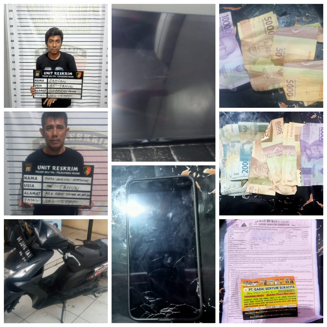 Unit Reskrim Polsek Delitua Ungkap Kasus Pencurian Bongkar Rumah