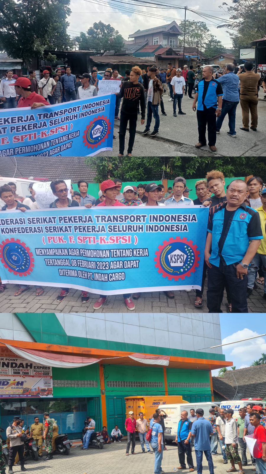 SPSI Binjai Unjuk Rasa di PT Indah Cargo, Tuntut Hak Agar Dipekerjakan