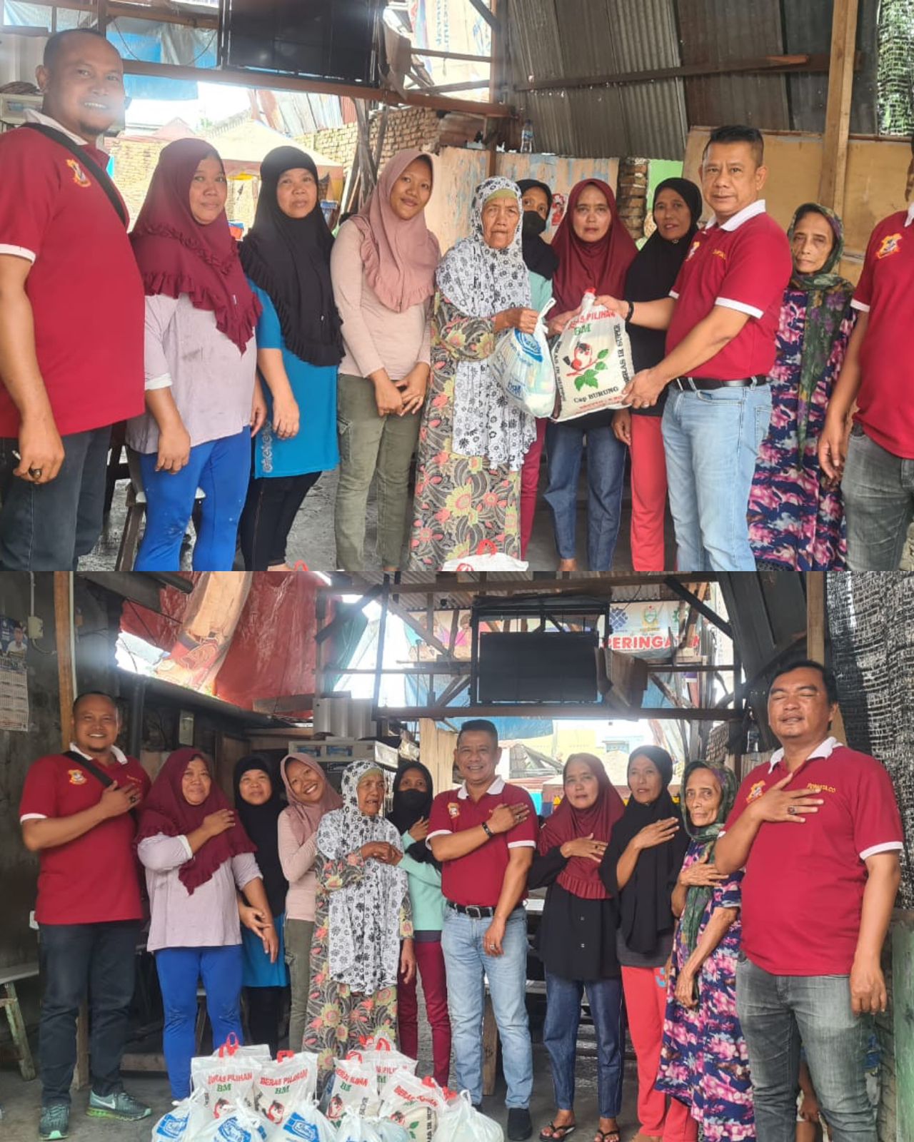 Ketua Pewarta Jumat Barokah Berbagi Sembako pada Kaum Duafa