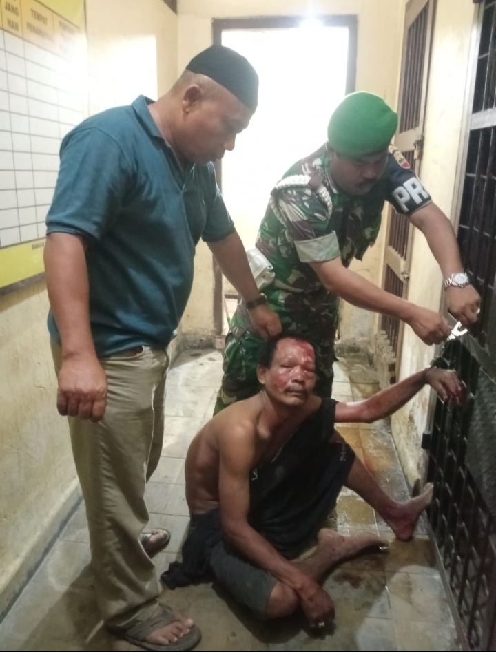 Maling Sawit Pelaku Pembacokan Anggota Babinsa Diserahkan ke Polisi