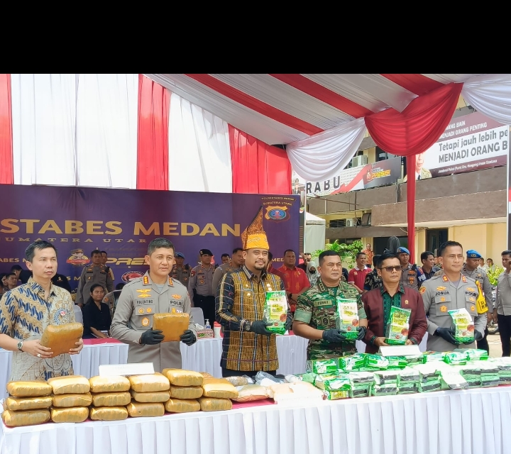 Polrestabes Medan Gagalkan Peredaran 68 Kg Sabu
