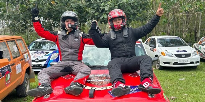 Damara dan Dava Juara 1 Kejuaraan Daerah Sprint Rally tahun 2023