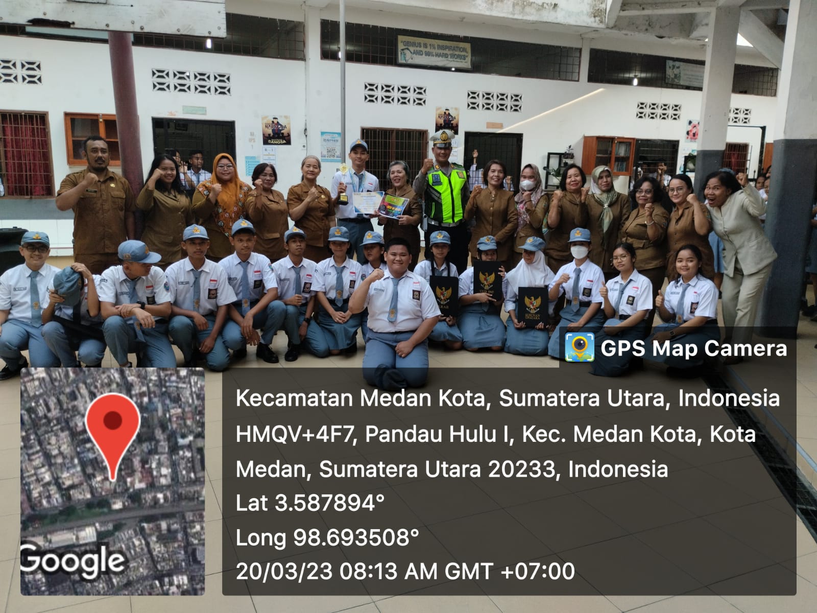 Operasi Keselamatan Toba 2023, Kanit Kamsel Jadi Irup di SMA 18 Medan