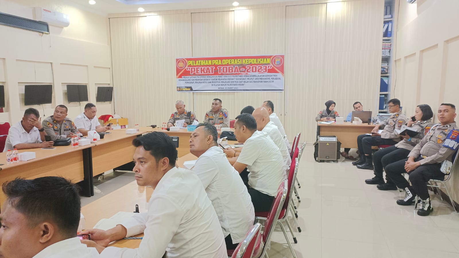 Polrestabes Medan Gelar Pelatihan Pra Ops Pekat Toba 2023