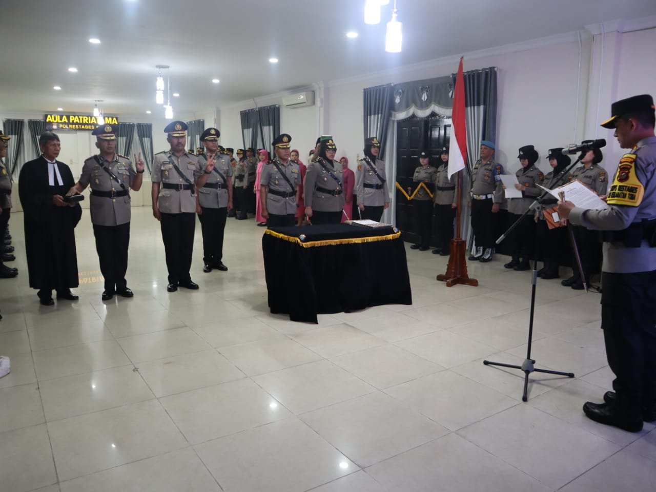 Kapolrestabes Kombes Pol Valentino Pimpin Sertijab PJU di Polrestabes Meda