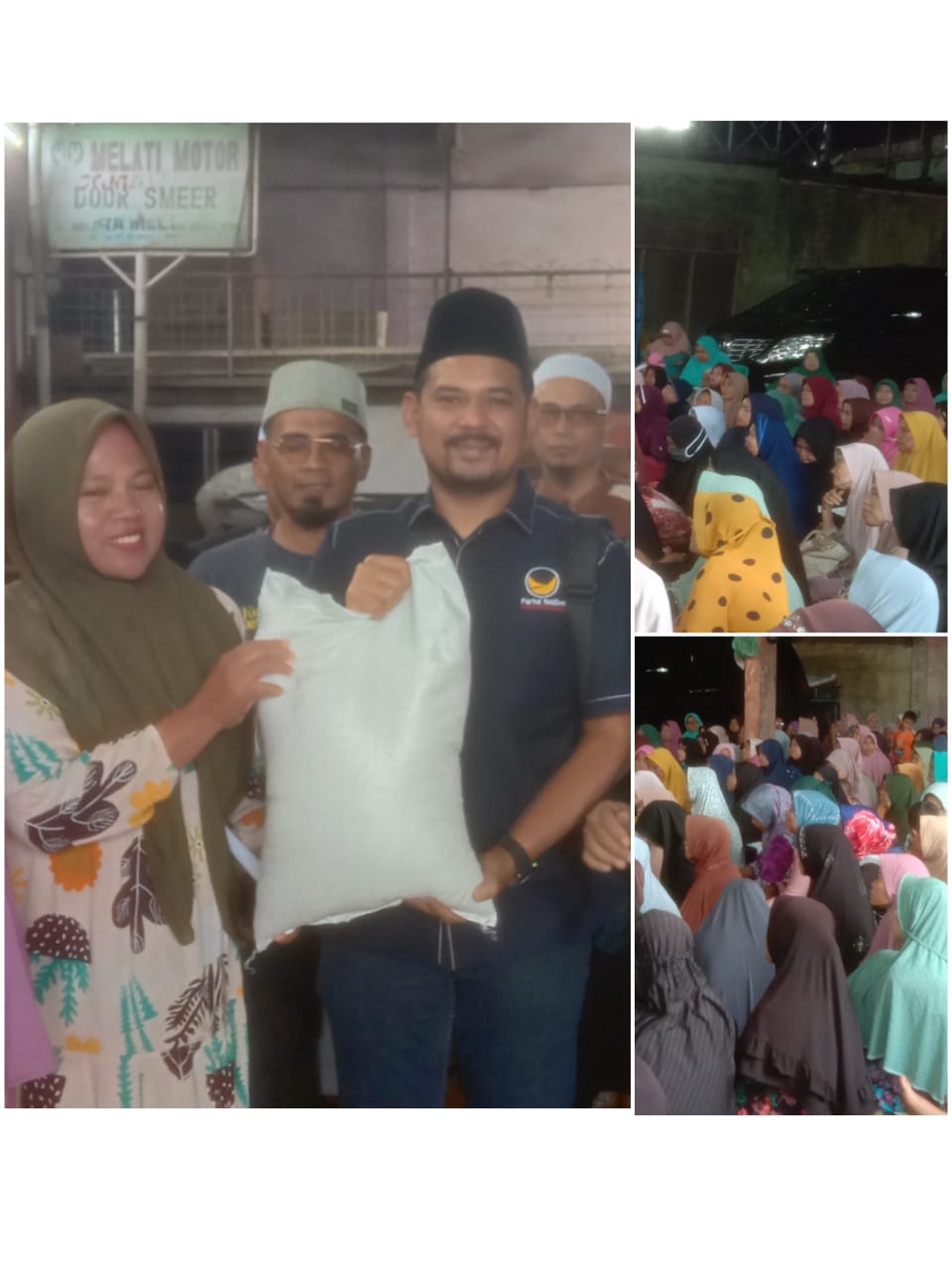 Silaturahmi Ketua Nasdem Kota P. Sidempuan : Ratusan Warga Jln. Melati Antusias Sambut H. Roby Agusman Harahap, SH