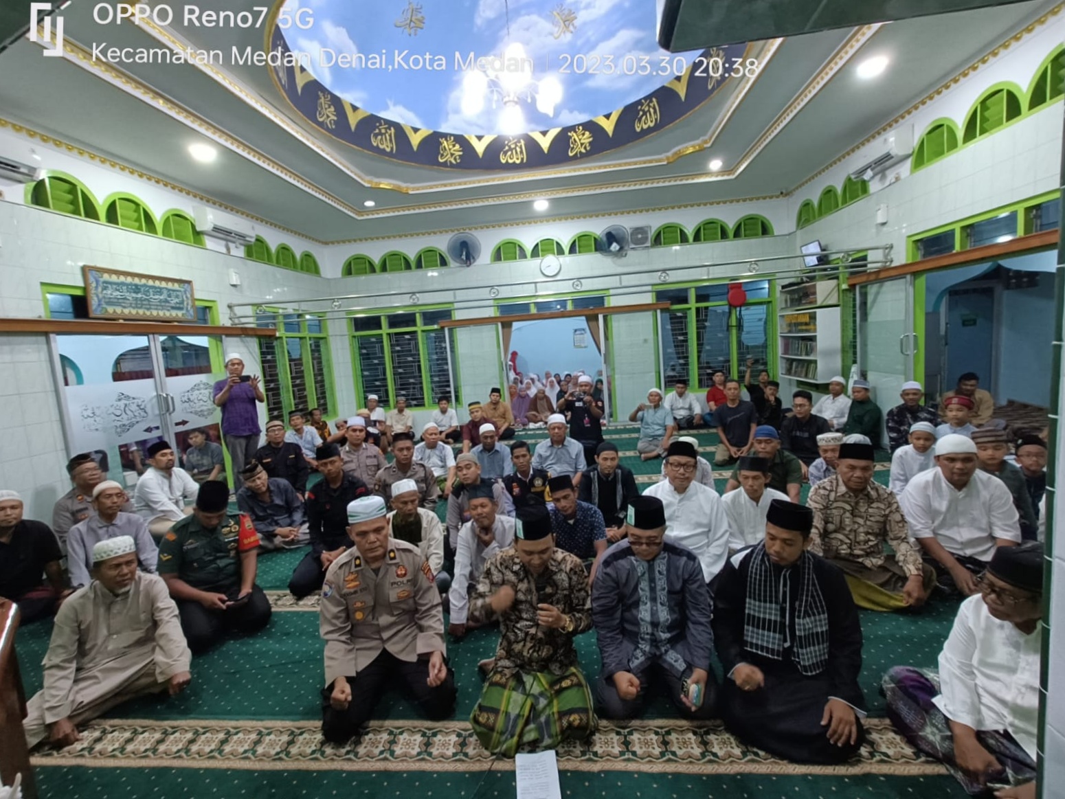 Safari Ramadhan Ar-Raudhah Polda Sumut Disambut Antusias Jemaah Mesjid Baiturrahim