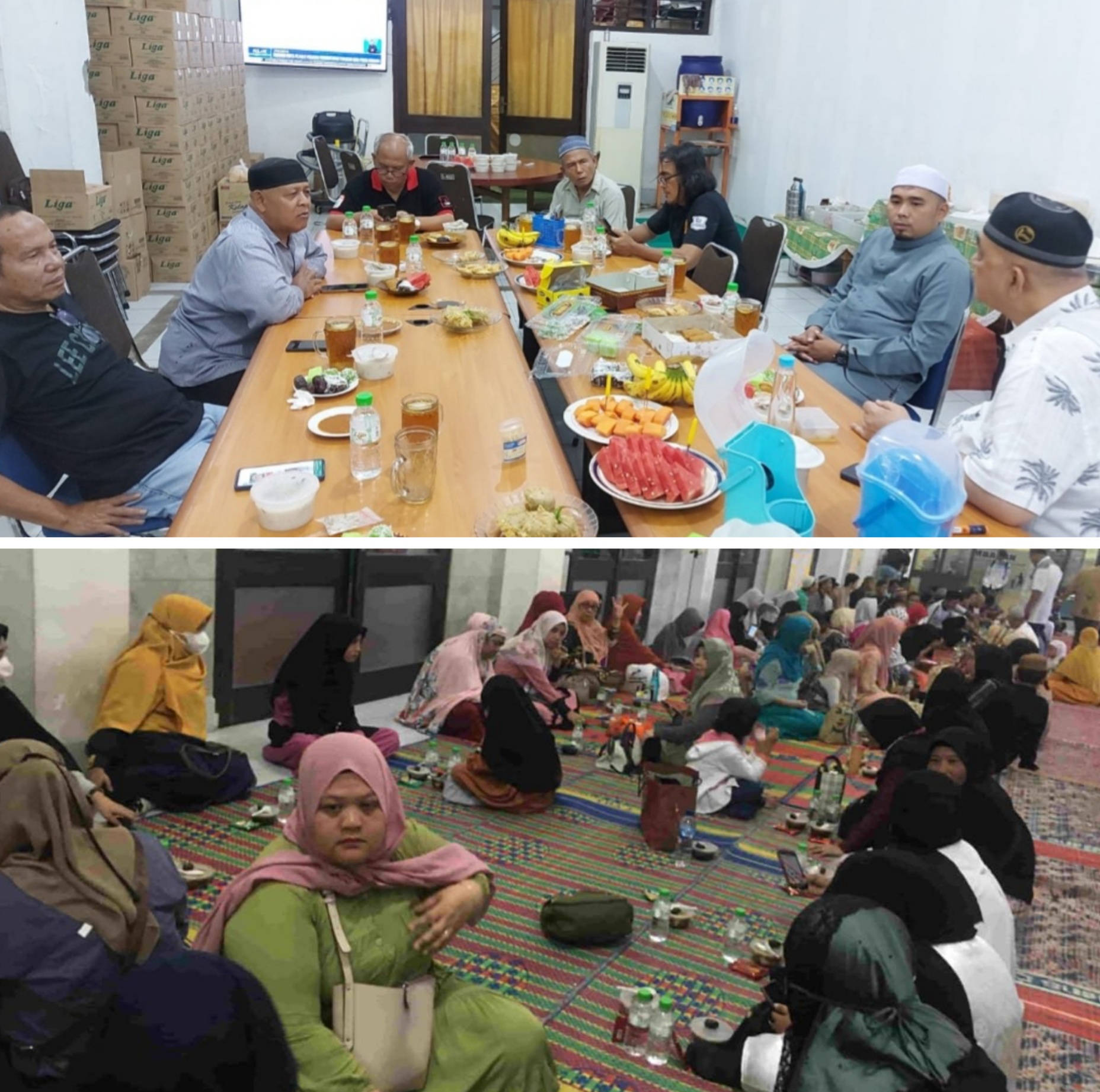 Hari Pertama Bukber Puasa di Masjid Agung Ramai, H Yuslin: Banyak Masyarakat Berbuka Insyallah Takjilnya Nanti Kita Tambah