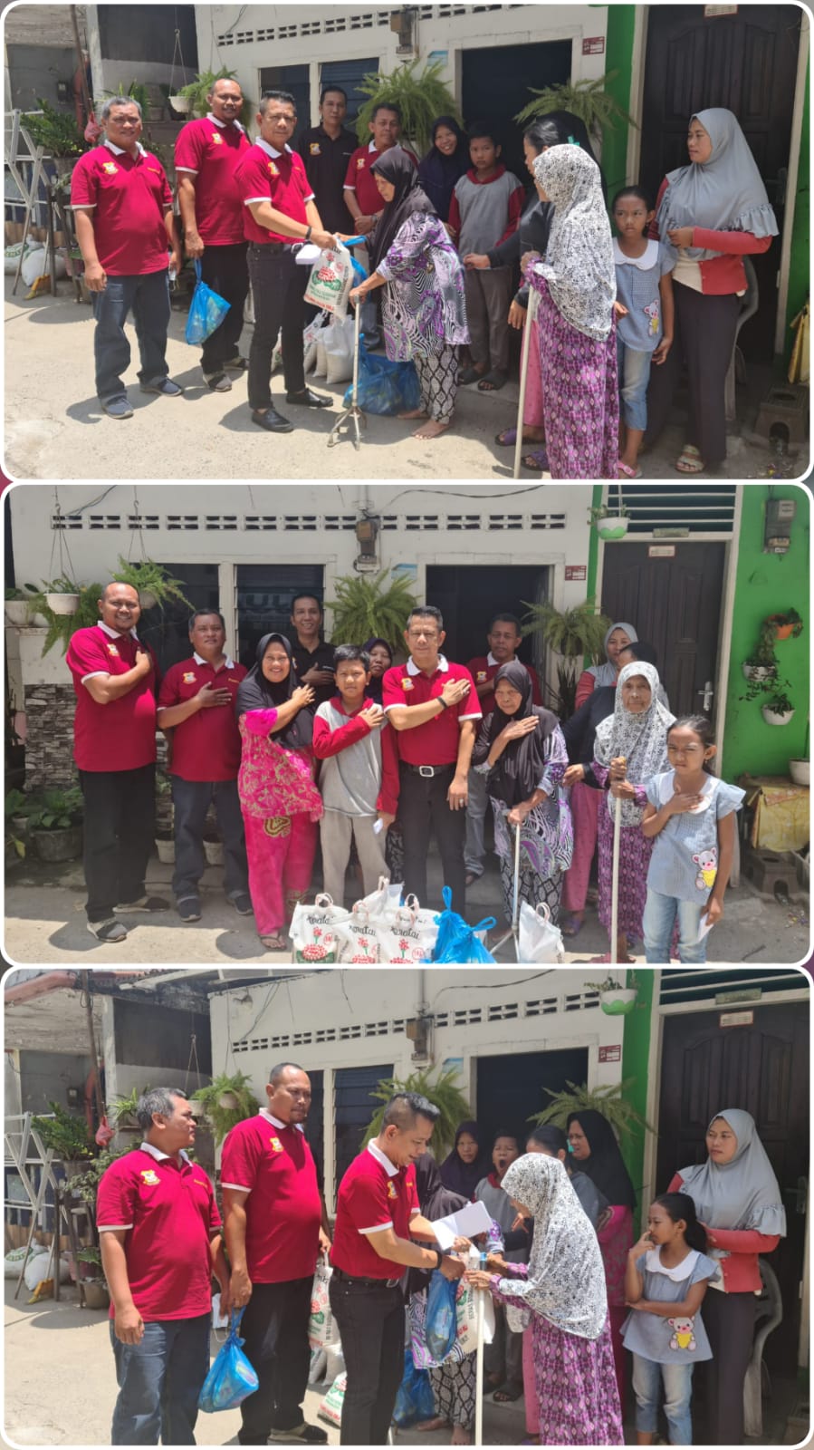 Jumat Barokah, Ketua Pewarta Berbagi Sembako dan Santunan kepada Kaum Duafa dan Anak Yatim