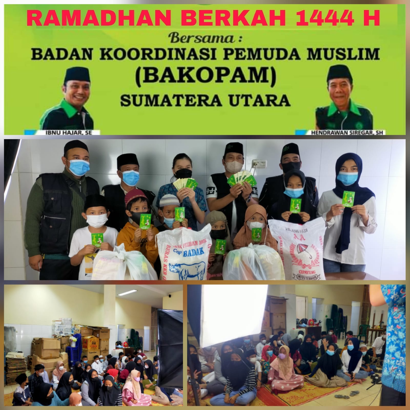 Bakopam Sumut Salurkan Paket Sembako Bantuan Yayasan Metta Jaya Bodhicita Kepada Anak Asuh