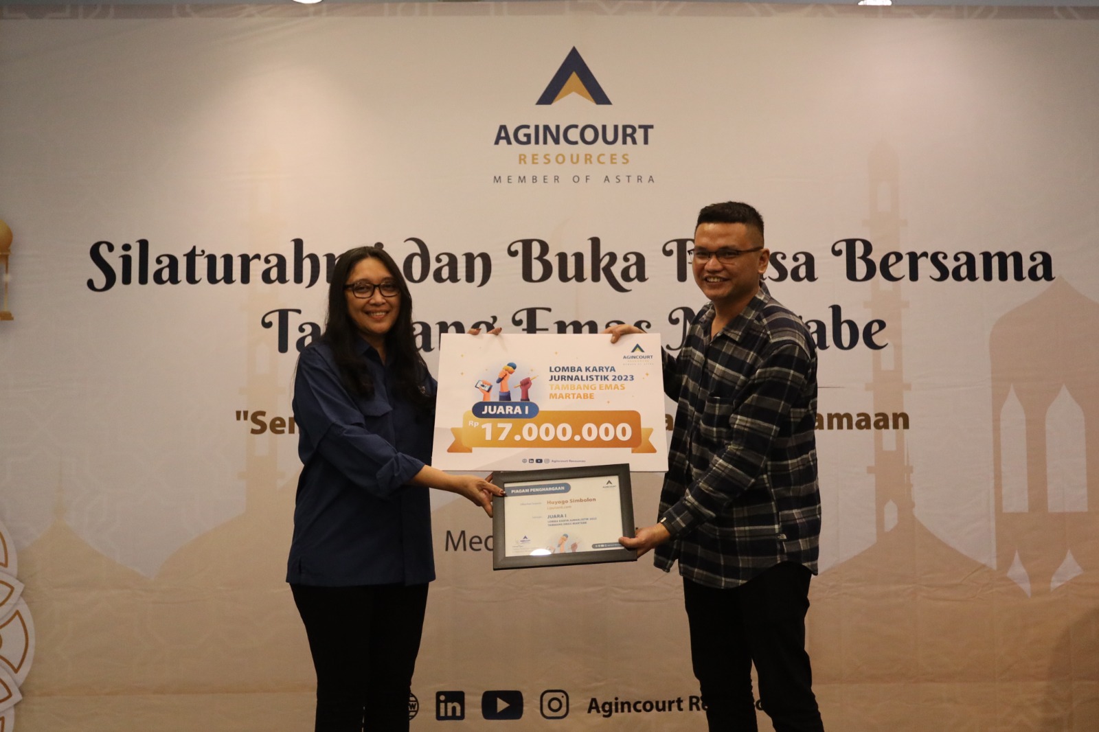 Agincourt Resources Umumkan Pemenang Lomba Karya Jurnalistik 2023, Ini Pemenangannya