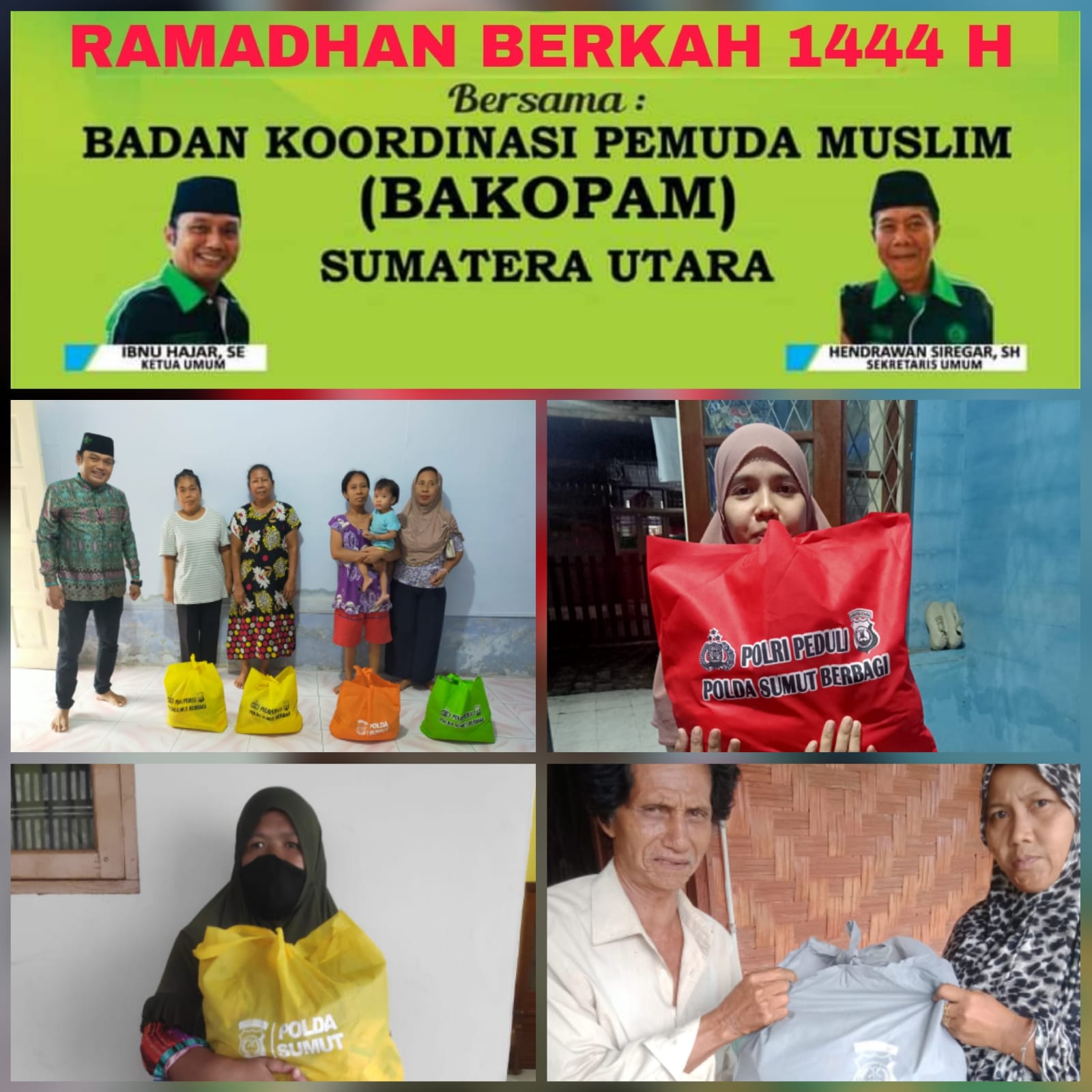 Bakopam Sumut Salurkan Sembako Bantuan Kapoldasu,Ini Kata Ibnu Hajar