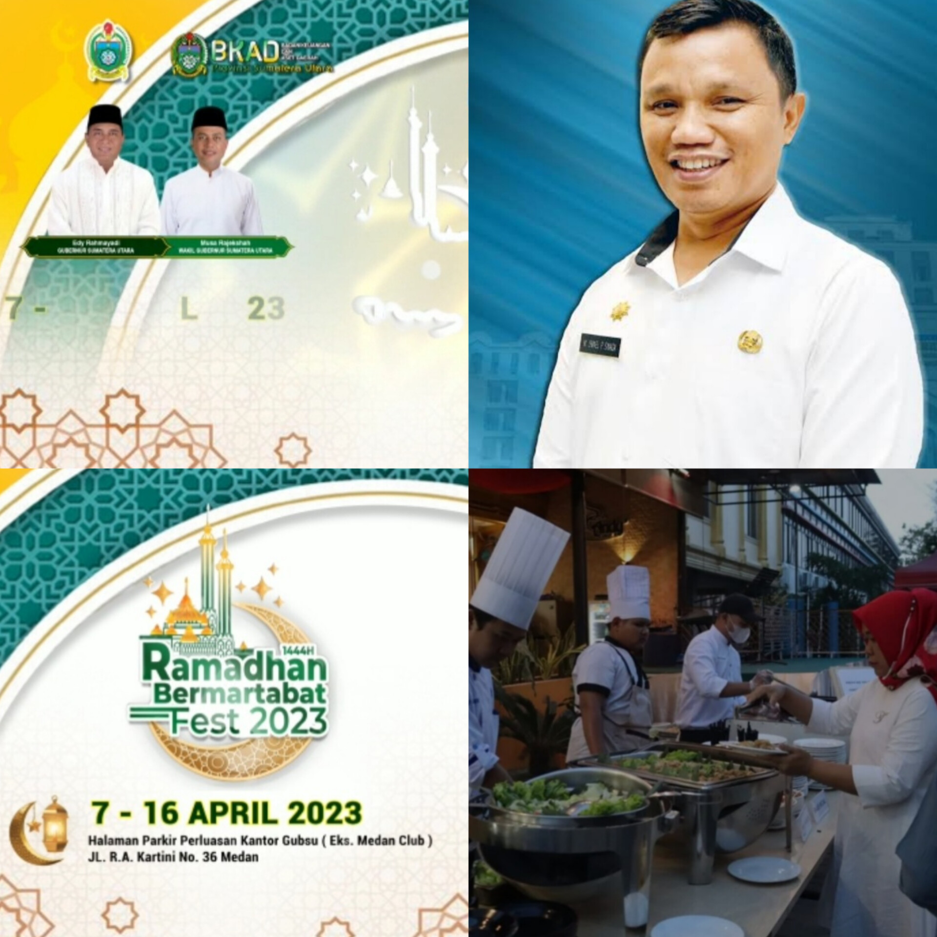 Bazar Ramadhan Bermartabat Hadirkan Berbagai Kuliner , dan Libatkan Sajian dari Perhotelan, Ini Kata Kaban BKAD Ismael Sinaga