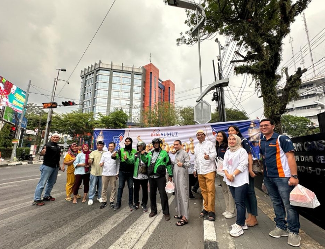 Jelang Lebaran, Bank Sumut Berbagi Bantuan kepada 400 Masyarakat