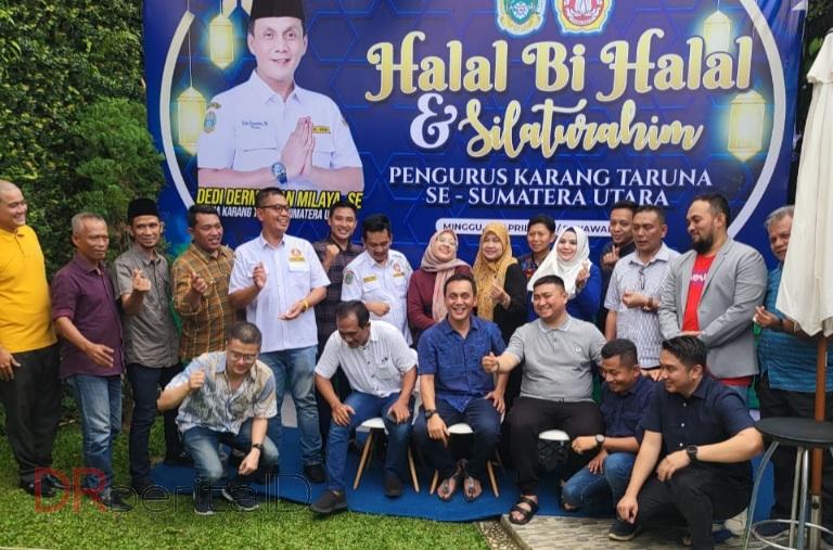 Karang Taruna Sumut Gelar Bihalal, Dedi Dermawan : Momentum Kebersamaan