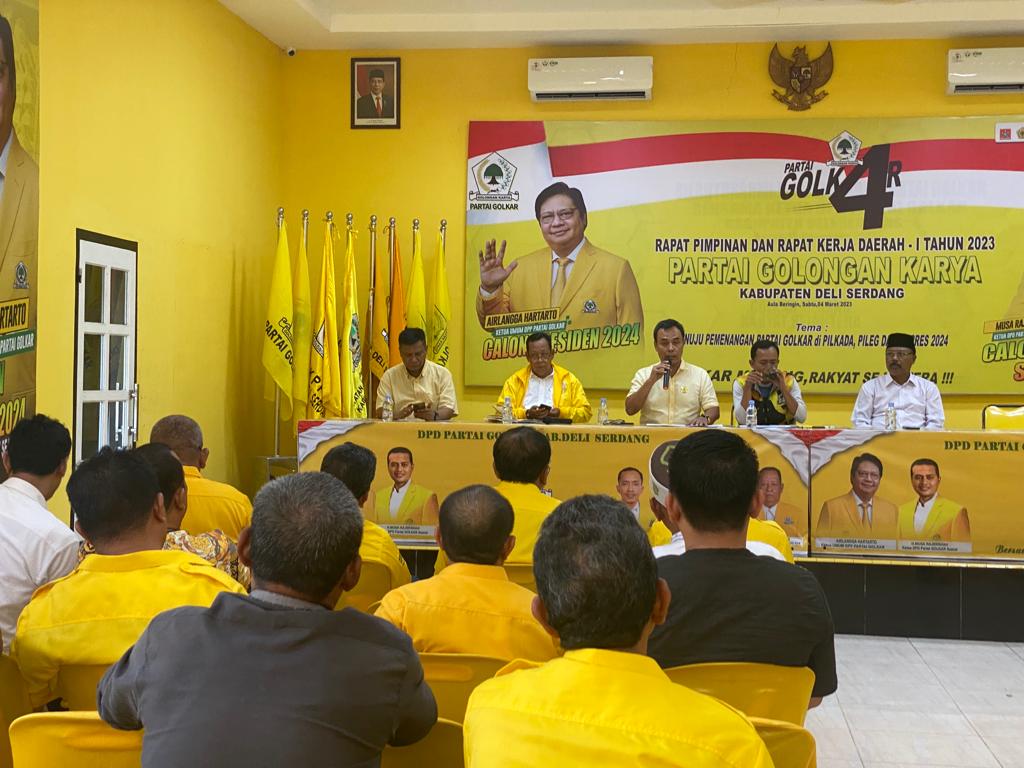 DPD Partai Golkar Deli Serdang Tetapkan 100 Persen Fungsionaris