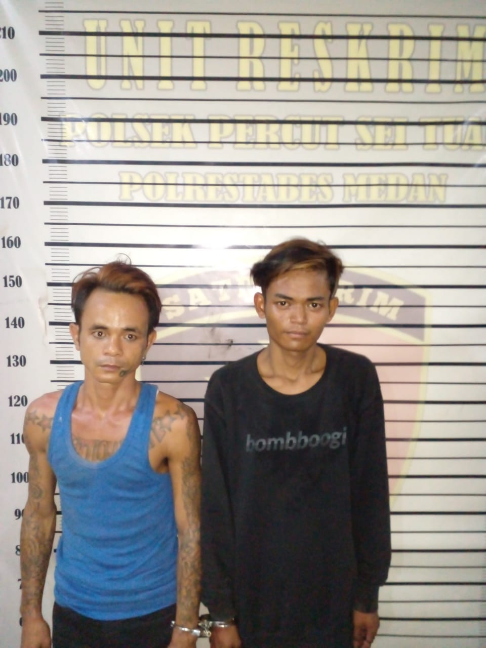 Polsek Percut Sei Tuan Ringkus Dua Pencuri yang Resahkan Warga