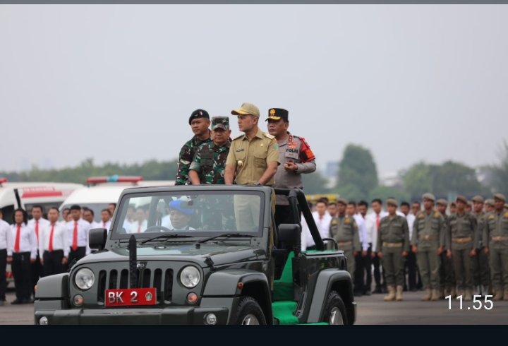 Forkopimda Sumut Apel Gelar Pasukan Kunjungan Ibu Negara dan Ibu Wakil Presiden Republik Indonesia