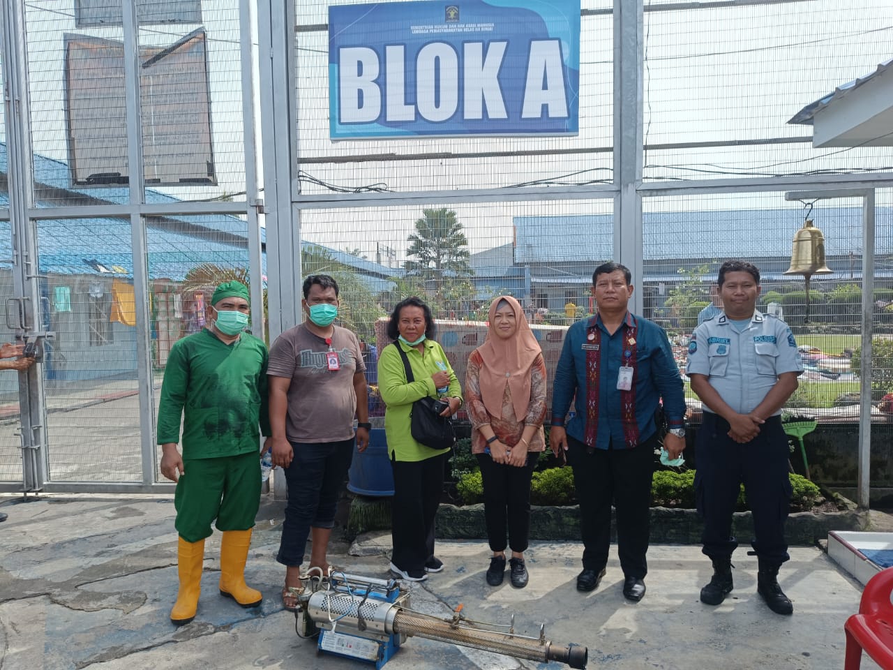 Lapas Binjai Kanwil Kumham Sumut Lakukan Penyemprotan Sarang Nyamuk Demam Berdarah