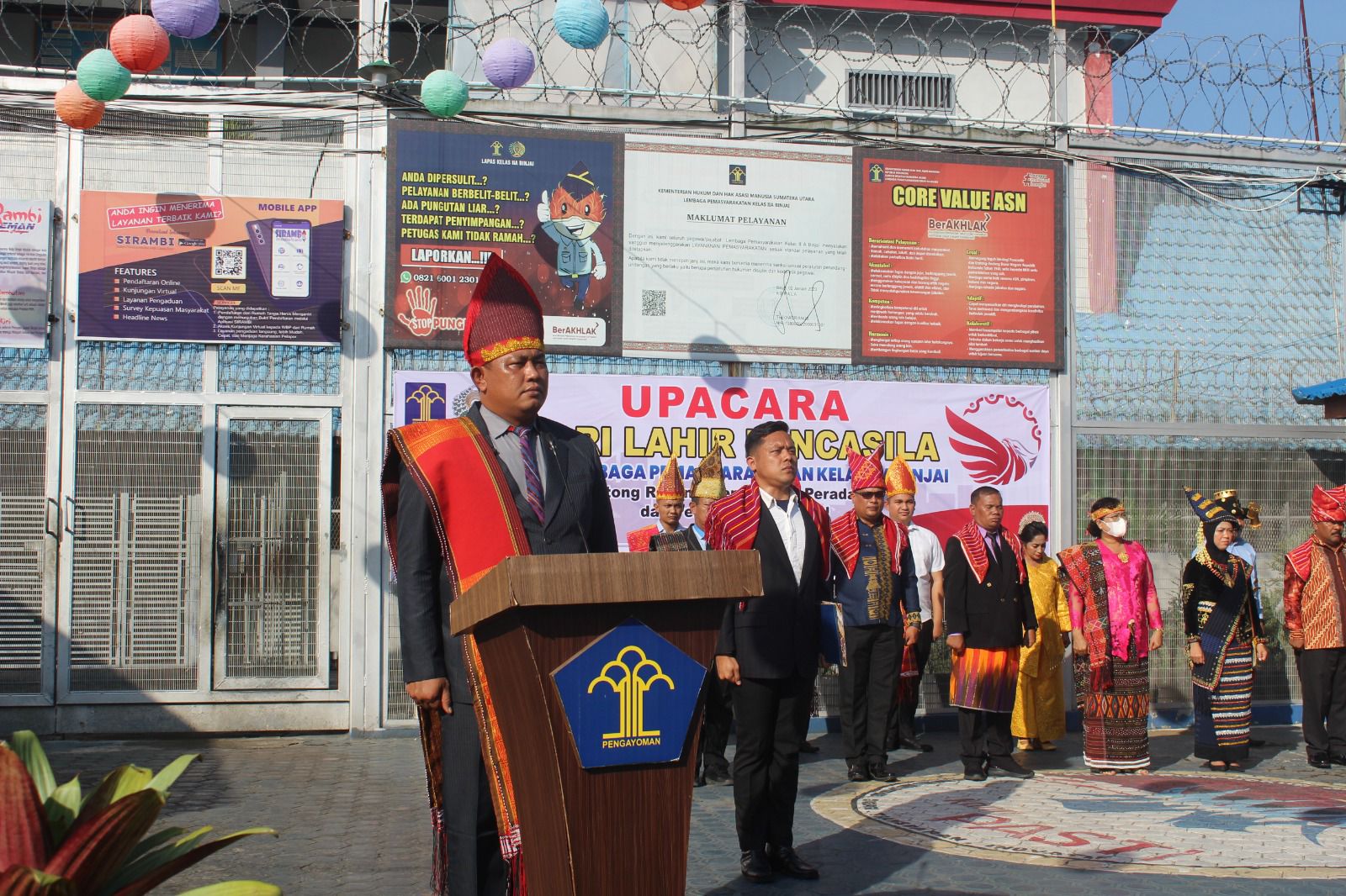 Peringati Hari Lahir Pancasila, Lapas Binjai Kanwil Kemenkumham Sumut Gelar Upacara Bendera