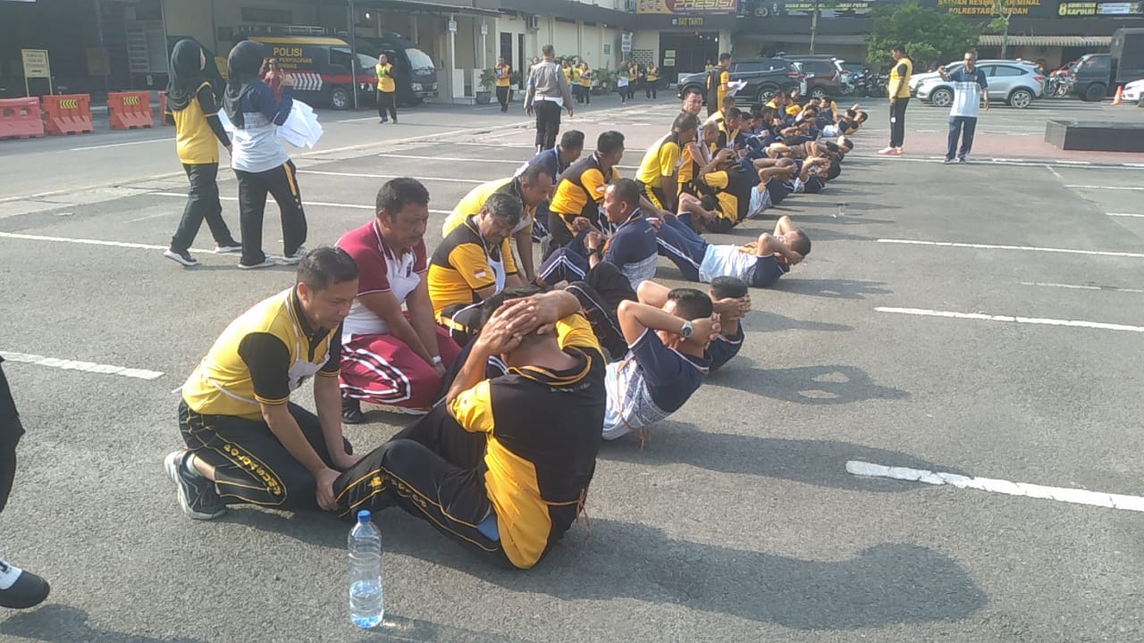 Polrestabes Medan Gelar Tes Kesamaptaan Jasmani Berkala
