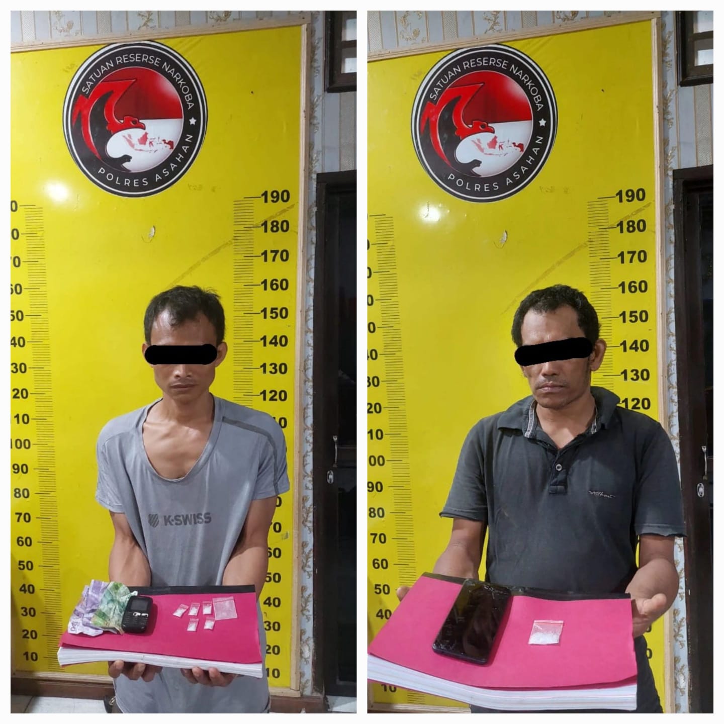 Satnarkoba Polres Asahan Ringkus 2 Orang Kurir Narkoba Jenis Sabu