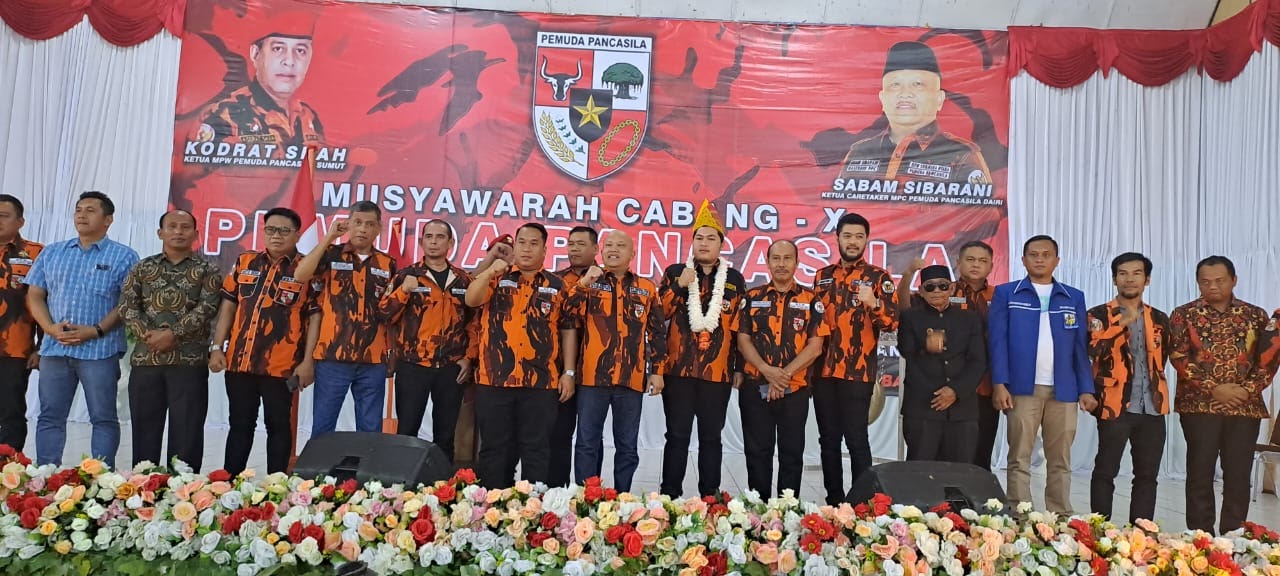 Sabam Sibarani Terpilih Aklamasi Jadi Ketua PP Dairi, Dukung Ijeck Jadi Cagubsu 2024