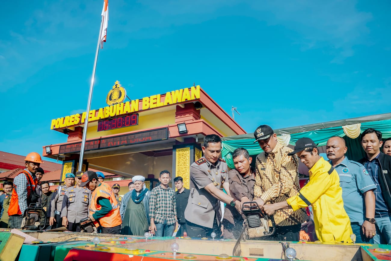 Polres Belawan Ungkap Kasus TPPO, Gemot, Curanmor, Begal, dan Narkoba