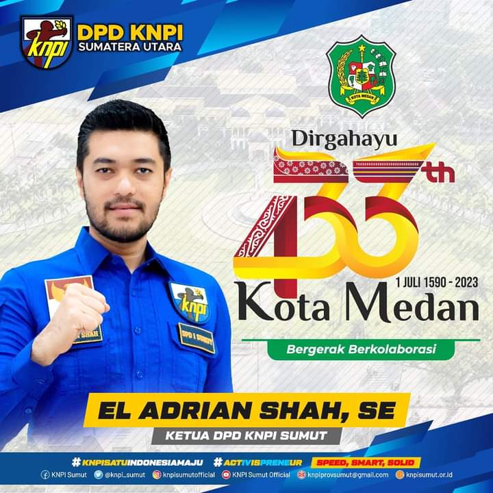 Refleksi HUT Ke 441 Kota Medan dan Kiprah Pemuda, El Adrianshah : Tingkatkan SDM