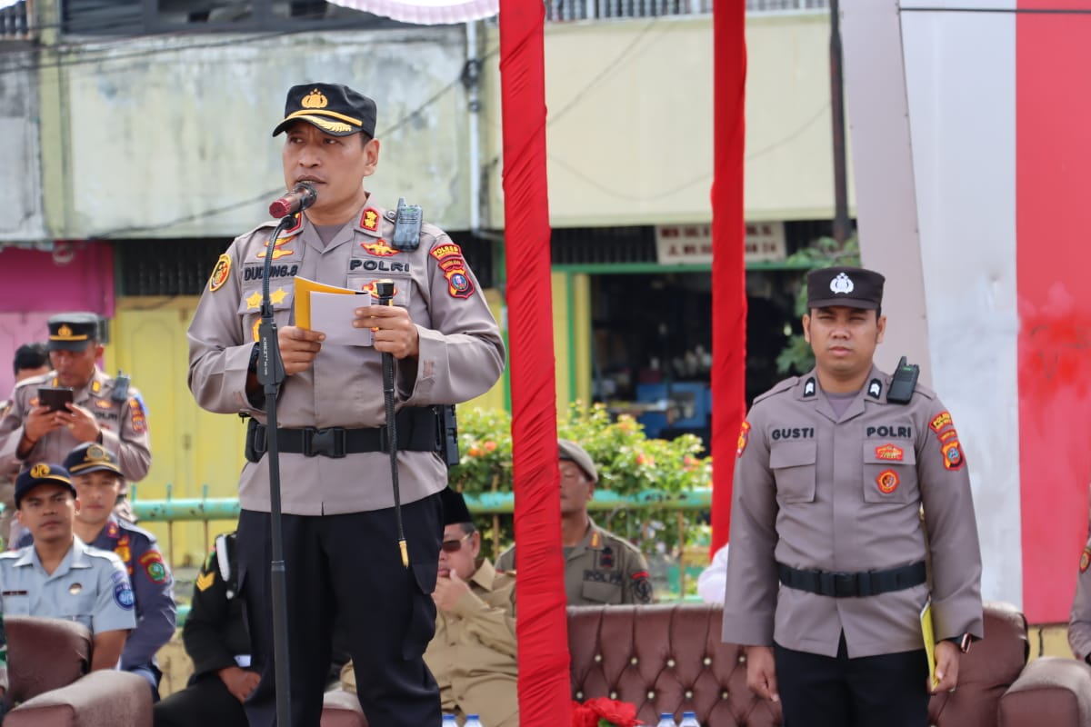 Kapolres Padangsidimpuan AKBP Dudung Setyawan Pimpin Apel Gelar Pasukan Operasi Patu Toba 2023, Sampaikan Pesan Ini Kepada Personil