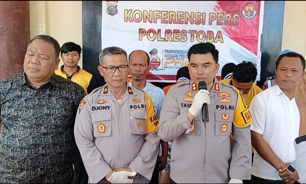 Polres Toba Tangkap Bandar Narkotika Kapolres Toba Taufiq Hidayat : Tidak Ada Tolerir Terkait Kasus Narkoba