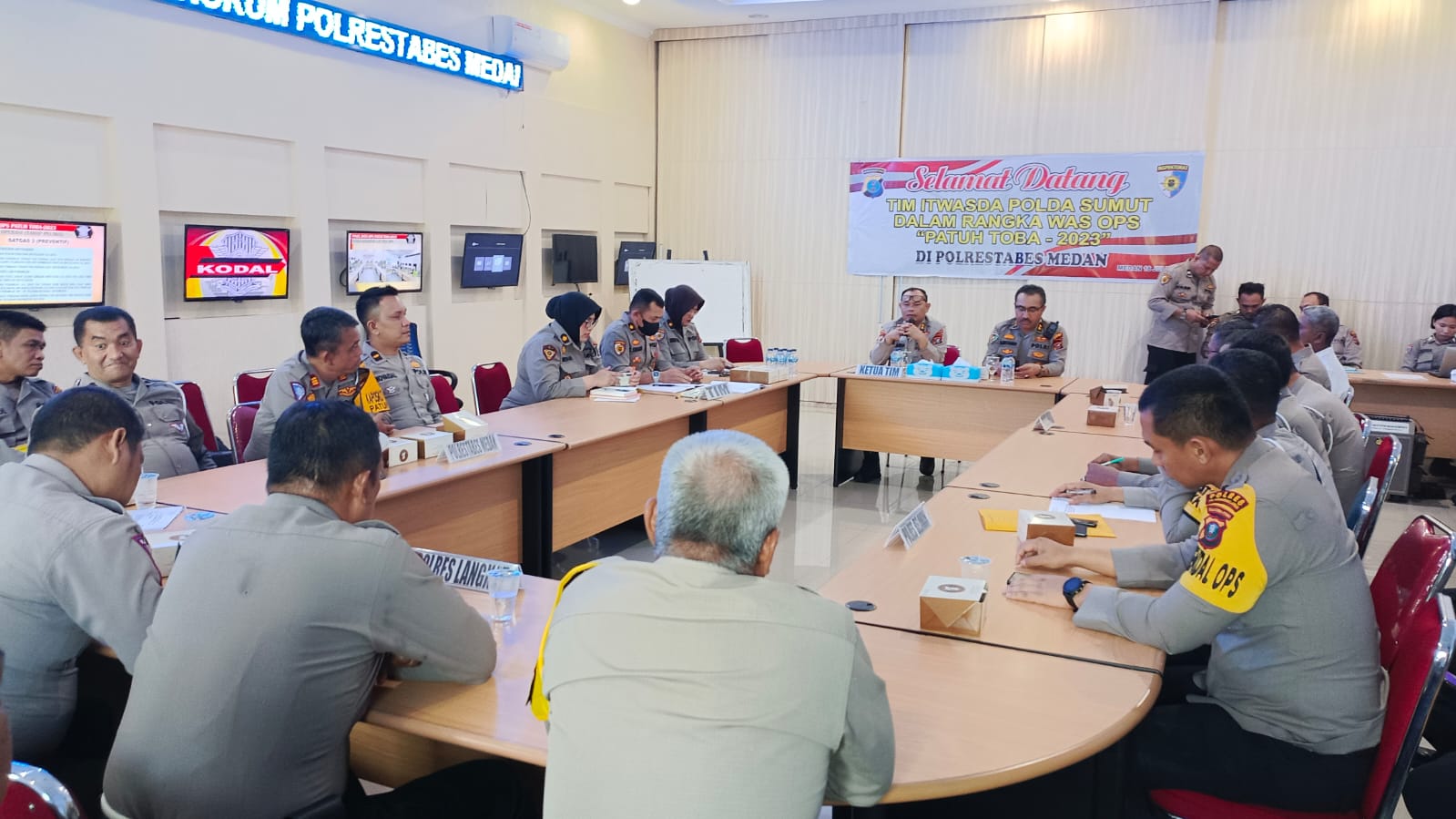 Tim Itwasda Polda Sumut Kunjungi Polrestabes Medan, Kombes Valentino : Kawal Operasi Patuh Toba 2023