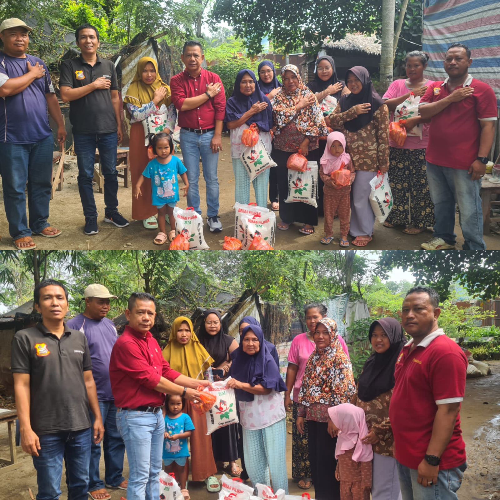 Ketua Pewarta Jumat Barokah Berbagi Sembako kepada Kaum Duafa, Chairum Lubis: Mencari Amal Kebaikan