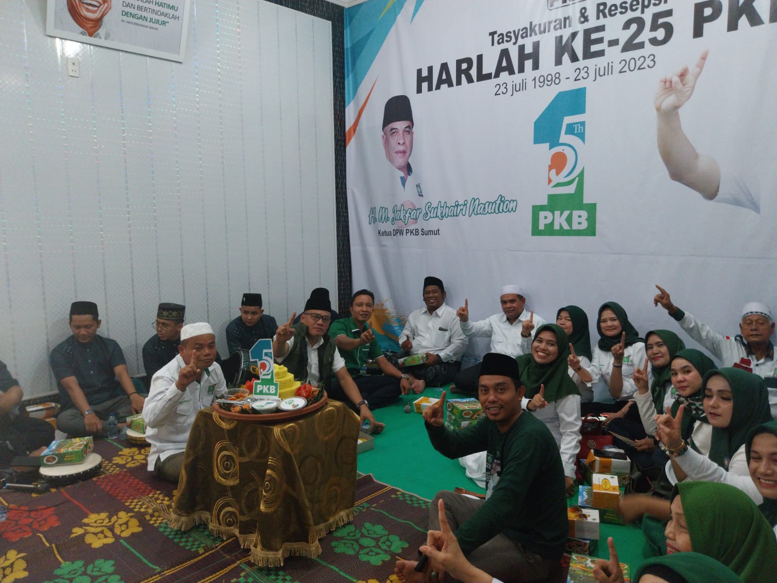 DPW PKB Sumut Tasyakuran Harlah PKB ke 25 Tahun, gelar Sholawat dan Santunan Anak Yatim