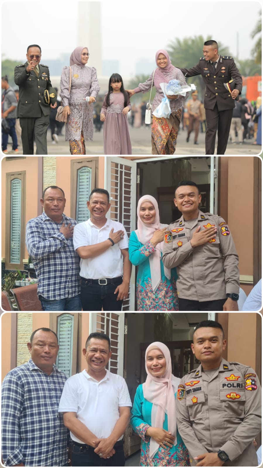 Ketua Pewarta Hadiri Syukuran telah Dilantiknya Ipda Zhoffi Mahari Pratama Siagian Jadi Perwira Polisi