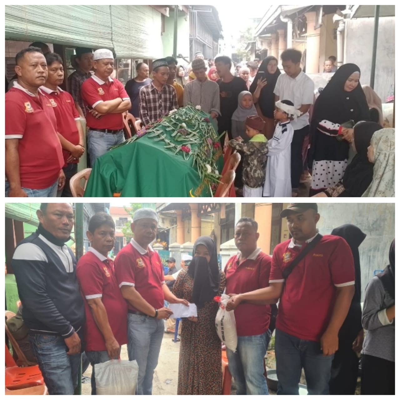 Ibunda Sekretaris Pewarta.co Meninggal Dunia, Ketua Pewarta Melayat dan Berikan Santunan